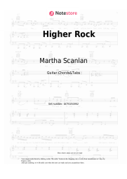 Sheet music, chords Martha Scanlan - Higher Rock