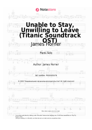 Sheet music, chords James Horner - Unable to Stay, Unwilling to Leave (Titanic Soundtrack OST)