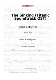 Sheet music, chords James Horner - The Sinking (Titanic Soundtrack OST)