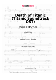 Sheet music, chords James Horner - Death of Titanic (Titanic Soundtrack OST)
