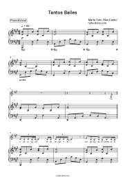 Sheet music, chords Marta Soto, Blas Canto - Tantos Bailes
