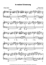 Sheet music, chords Silbermond - In meiner Erinnerung
