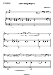 Sheet music, chords Teddy Swims - Somebody Prayed