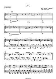 Sheet music, chords Don Diablo, Allj - UFO
