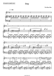 Sheet music, chords The Blue Nile - Stay