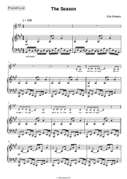 Sheet music, chords Ela Orleans - The Season