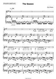 Sheet music, chords Ela Orleans - The Season