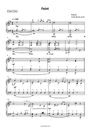 Sheet music, chords Epica - Feint