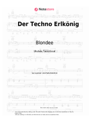 Sheet music, chords Blondee - Der Techno Erlkönig