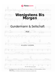 Sheet music, chords Gundermann & Seilschaft - Wenigstens Bis Morgen