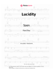 Sheet music, chords Soen - Lucidity