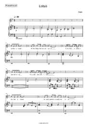 Sheet music, chords Soen - Lotus