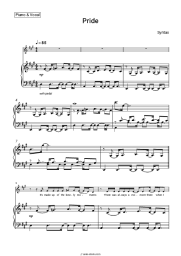 Sheet music, chords Syntax - Pride