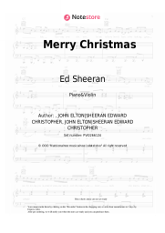 Sheet music, chords Ed Sheeran, Elton John - Merry Christmas