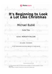 Sheet music, chords Michael Bublé - It's Beginning to Look a Lot Like Christmas
