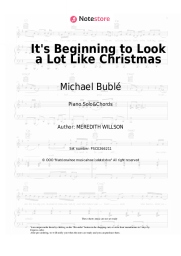Sheet music, chords Michael Bublé - It's Beginning to Look a Lot Like Christmas