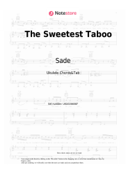Sheet music, chords Sade - The Sweetest Taboo