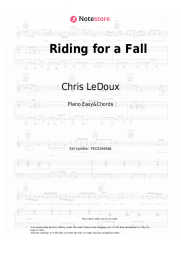 Sheet music, chords Chris LeDoux - Riding for a Fall