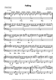 Sheet music, chords Trevor Daniel - Falling