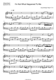 Sheet music, chords Good Vibes Tribe 11:11 - I'm Not What Happened To Me