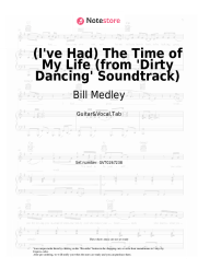 Sheet music, chords Bill Medley, Jennifer Warnes - (I've Had) The Time of My Life (from 'Dirty Dancing' Soundtrack)