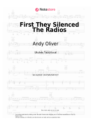 Sheet music, chords Andy Oliver - First They Silenced The Radios