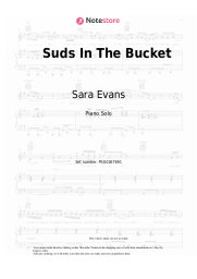 Sheet music, chords Sara Evans - Suds In The Bucket