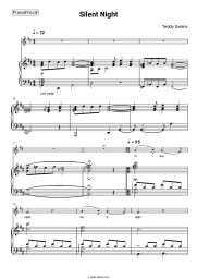 Sheet music, chords Teddy Swims - Silent Night