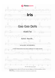 Sheet music, chords Goo Goo Dolls - Iris