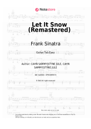 Sheet music, chords Frank Sinatra - Let It Snow (Remastered)