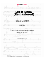 Sheet music, chords Frank Sinatra - Let It Snow (Remastered)