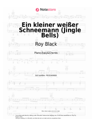 Sheet music, chords Roy Black - Ein kleiner weißer Schneemann (Jingle Bells)
