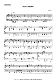 Sheet music, chords MARUV - Black Water