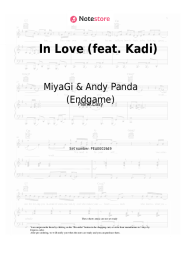 Sheet music, chords MiyaGi & Andy Panda (Endgame) - In Love (feat. Kadi)