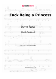 Sheet music, chords Esme Rose - Fuck Being a Princess