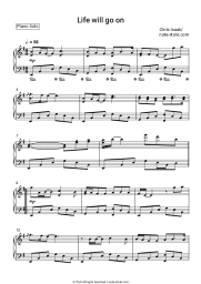 Sheet music, chords Chris Isaak - Life will go on