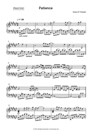 Sheet music, chords Guns N' Roses - Patience