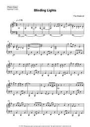 Sheet music, chords The Weeknd - Blinding Lights