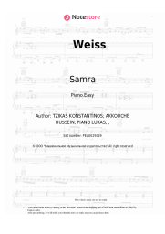 Sheet music, chords Samra - Weiss