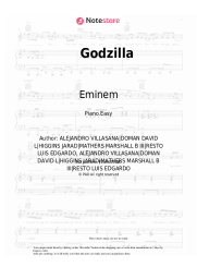 Sheet music, chords Eminem, Juice WRLD - Godzilla