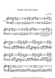 Sheet music, chords Nirvana - Smells Like Teen Spirit