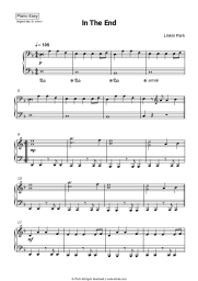 Sheet music, chords Linkin Park - In The End