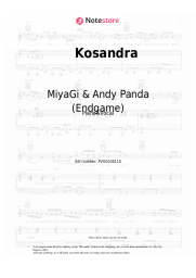 Sheet music, chords MiyaGi & Andy Panda (Endgame) - Kosandra