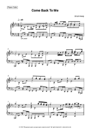 Sheet music, chords Uriah Heep - Come Back To Me