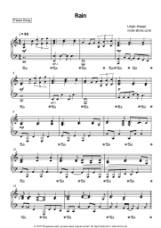 Sheet music, chords Uriah Heep - Rain
