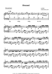Sheet music, chords LIZER - Blessed