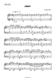 Sheet music, chords Tones and I - Jimmy