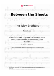 Sheet music, chords The Isley Brothers - Between the Sheets