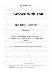 Sheet music, chords The Isley Brothers - Groove With You