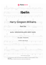 Sheet music, chords Harry Gregson-Williams - Ibelin